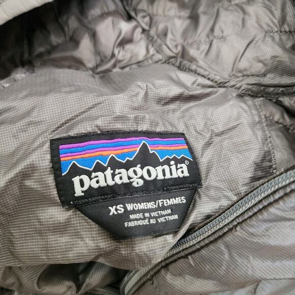 Patagonia Jacket Womens XS Gray Micro Puff Sweater Puffer Quilted Hoody 84040 - Picture 5 of 9